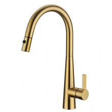 Brushed Gold Pull Out Kitchens Mixer